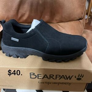 BearPaw Men's Black Loafers